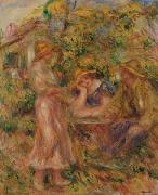 Pierre-Auguste Renoir Three Figures in Landscape France oil painting artist